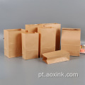 Embalagem de papel kraft alimentos marrons reciclados selvagens